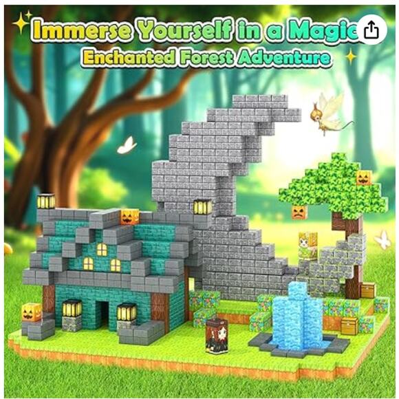 Enchanted Forest Magnetic Building Cubes STEM 88 pcs. - Picture 7 of 7